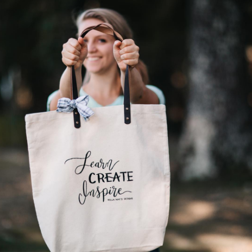 Canvas Tote Bag  |  Learn Create Inspire