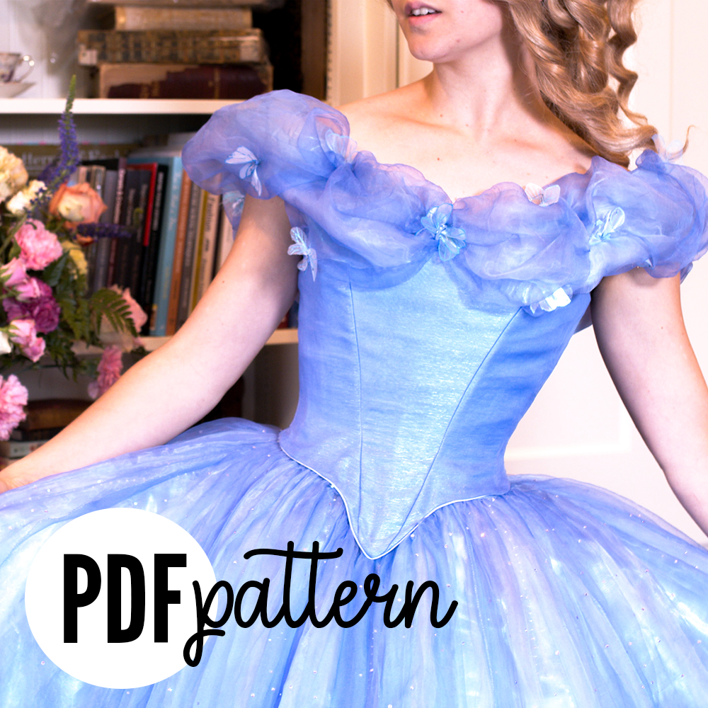 Cinderella Bodice PATTERN – PDF Printable