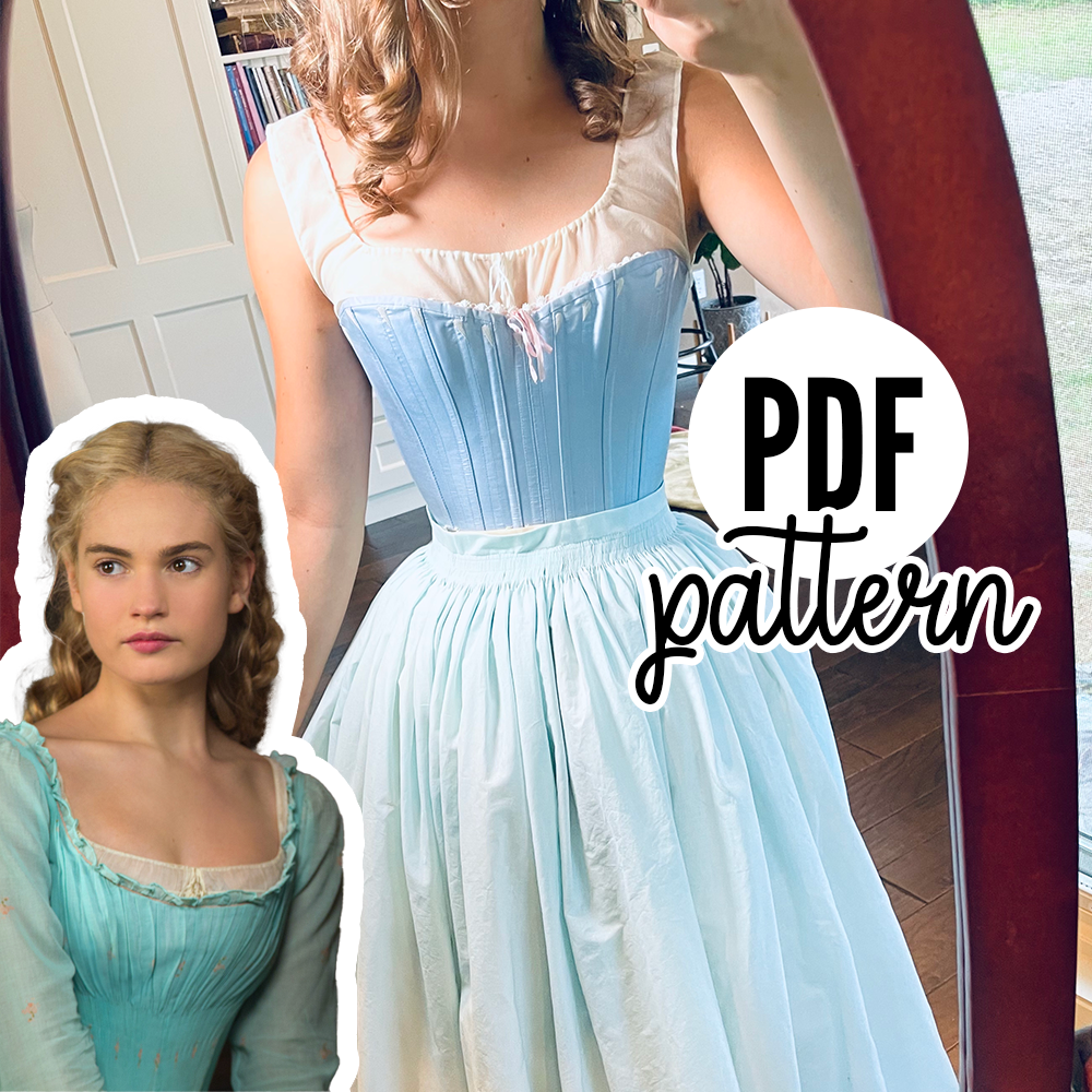 Cinderella Maid Dress – Chemise PATTERN (+ Free Petticoat Info!) – PDF Printable