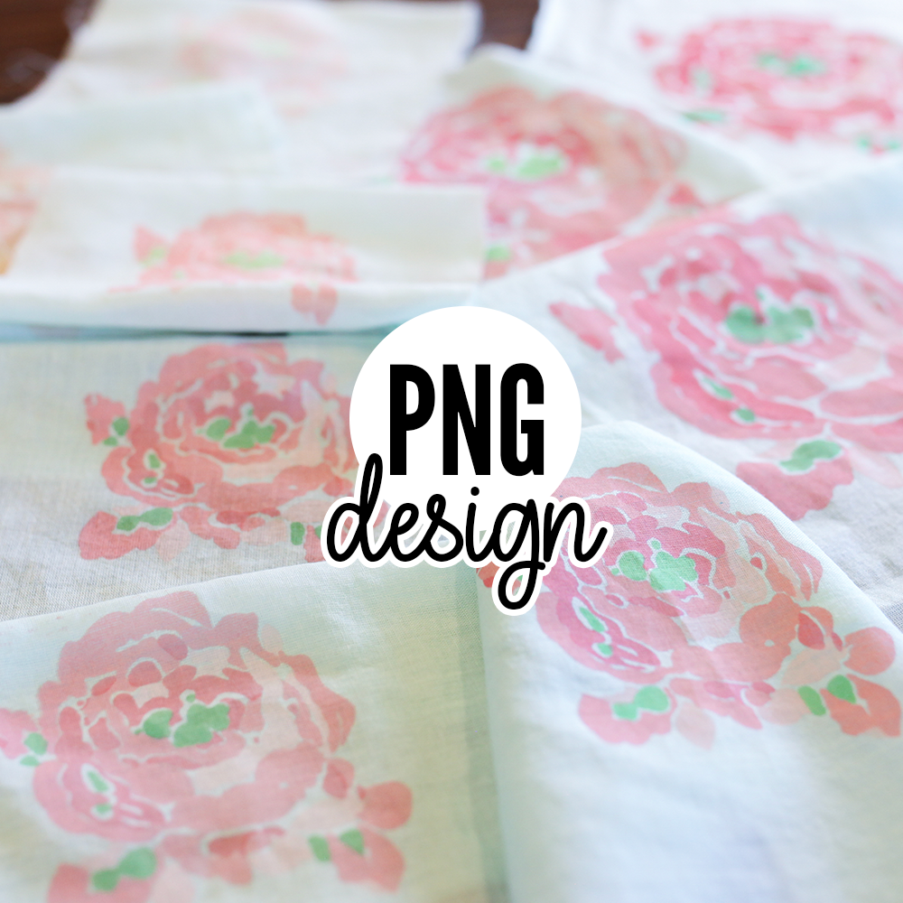 Flower Design – Cinderella Maid Dress – PNG Files & PDF Printable