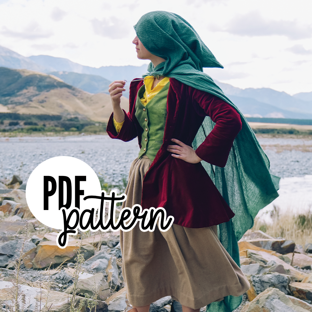 Halfling Girl Outfit – Costume PATTERN – PDF Printable